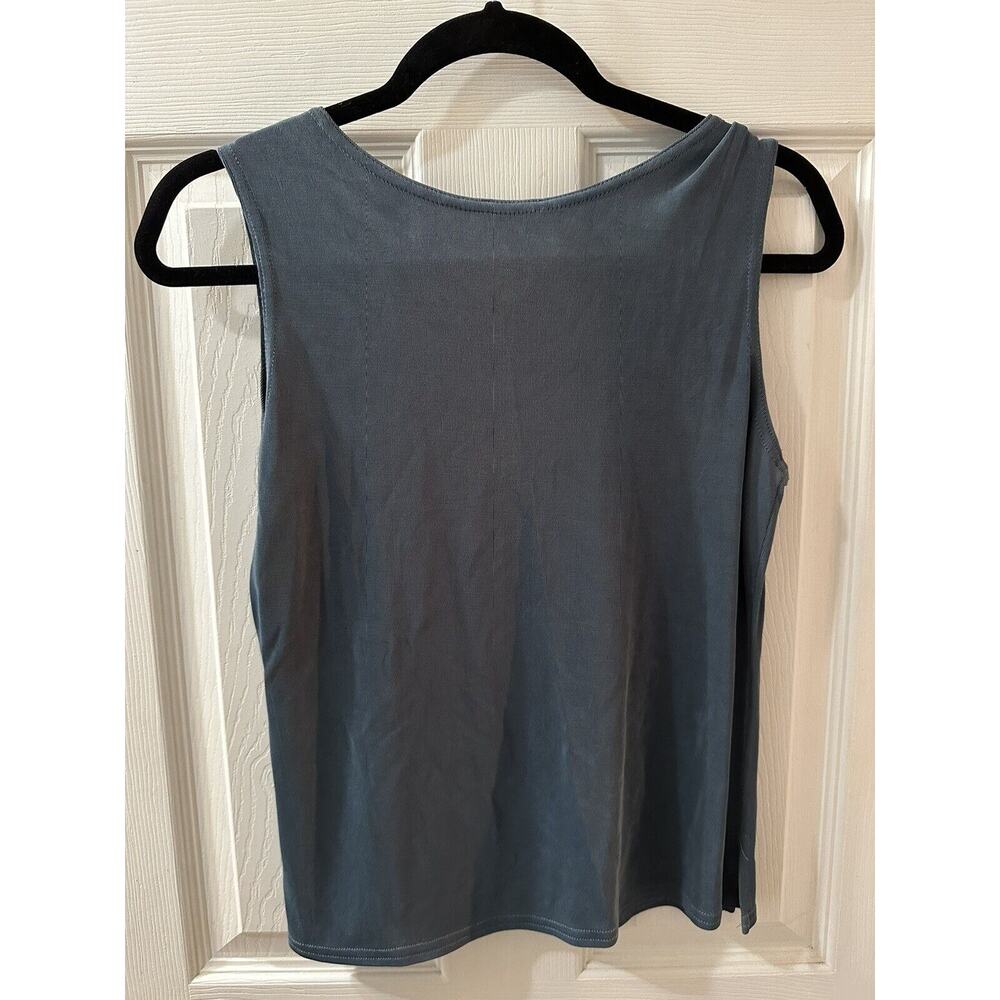 Rabbit Rabbit Rabbit Design Woman’s Tank Top Blue Medium - Picture 4 of 7